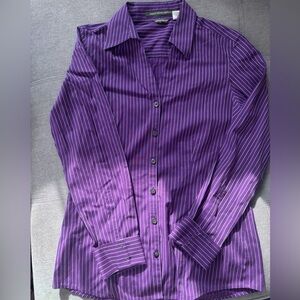 Eddie Bauer Purple Button Down Shirt